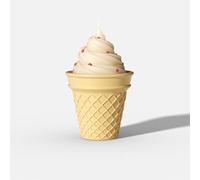 BOOWAN NICOLE Cute Swirl Ice Cream Candle Jar & Candle Refill Silicone Mold Candle Molds for Casting for Candle Making Craft Ornaments (SH1332+LZ0973)