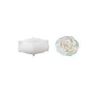BOOWAN NICOLE Velvet Bloom Rose Candle Silicone Moulds 3D Candle Moulds for Pouring Set for Candle Making Craft Ornaments (LZ0853)
