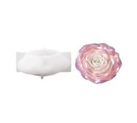 BOOWAN NICOLE Velvet Bloom Rose Candle Silicone Moulds 3D Candle Moulds for Pouring Set for Candle Making Craft Ornaments (LZ0855)
