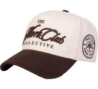 Booyah.UK The Mare Club Collective Embroidered Baseball Cap, Two-Tone Adjustable Snapback, Casual Sports Sun Hat (Brown Brim)