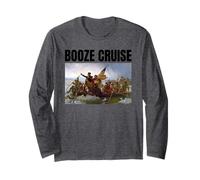 Booze Cruise 4th of July George Washington Long Sleeve T-Shirt