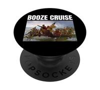 Booze Cruise 4th Of July George Washington PopSockets Adhesive PopGrip