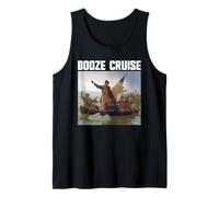 Booze Cruise George Washington Boat 4th Of July Tank Top