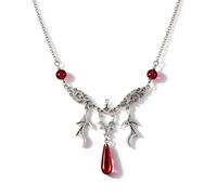 BOOZIQ Bat Necklace for Women Gothic Necklace Vampire Accessories | Witch Charm Necklaces Emo Accessories Halloween Outfit Jewelry for Women