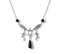 BOOZIQ Bat Necklace for Women Gothic Necklace Vampire Accessories | Witch Charm Necklaces Emo Accessories Halloween Outfit Jewelry for Women