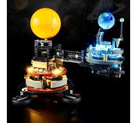 BOOZUU Light Kit for 42179 Planet Earth and Moon in Orbit - Lighting Compatible with Planet Earth and Moon in Orbit 42179 Building Set for Adults (Lights Only, No Model)