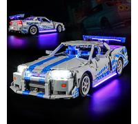 BOOZUU Light Kit for Lego-42210 2 Fast 2 Furious Nissan Skyline GT-R (R34) Car - Compatible with Lego Technic Nissan Skyline GT-R (R34) Car Building Set for Adults (Lights Only, No Model)