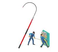 BOOZXCV Anti Slip Handle High Voltage Rescue Hook, Portable Epoxy Resin Rescue Rod for Power Maintenance, Electrical Failure Emergency Equipment(3.3ft/1m(10kv)) (2m)
