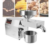 BOOZXCV Cold Hot Press Automatic Electric Oil Maker for Home Commercial, 820w Seeds Nuts Oil Expeller Press Mill, Stainless Steel Household Oil Maker for Sesame