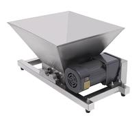 BOOZXCV Commercial Fruit and Bread Crushing Machine, Grape Crusher with 4l Capacity Hopper, Stainless Steel Fruit Crusher, 20kg/h Output, for Bread and Brown Sugar Vegetable