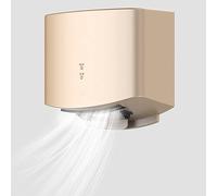 BOOZXCV Commercial Hand Dryer, 1250W Automatic Induction Hand Dryer with HEPA Filter, Warm/Cold Air Switch, Bathroom Toilet Hand Dryers (Gold)