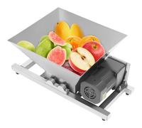 BOOZXCV Electric Fruit Crusher, 4L Stainless Steel Fruit Crusher,60W Automatic Fruit Grinding Crushers for Wine & Cider Pressing, Large Bread and Brown Sugar Grinder