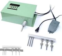 BOOZXCV Electric Ribbon Winding Machine, Adjustable 1-999RPM, Automatic Reset, Small Tape Coiling Machines for Ribbons, Webbing and Straps