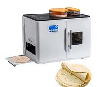 BOOZXCV Electric Roti Maker, Fully Automatic Tortilla Machine, Makes 20 Pcs at Once, Adjustable Thickness 1.0mm to 1.5mm for Flatbreads, Pancakes, Dosa