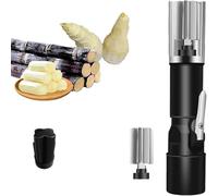 BOOZXCV Electric Sugarcane Peeler Machine, 7500RPM Adjustable Speed, Automatic Sugar Cane Scraping Tool with Protective Cover & Dual Switch Modes for Easy Pineapple Peeling