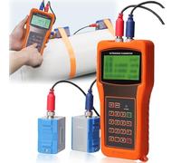 BOOZXCV Handheld Flow Meter Portable Clamp on Flowmeter,with Medium Transducer TM-1,-30C~ 90C Sensor Oil Sewage Digital Transit-Time Flowmeter