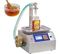BOOZXCV Honey Filling Machine, Weighing Peristaltic Pump, 7L/min Automatic Small Quantitative Liquid Essential Oil Nail Polish Filling Machine Accurate for Oil Paste Ketchup Viscous Liquid