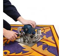 BOOZXCV Multi-purpose Electric Carpet Shearing Machine, 500w Portable Flatbed Rug Trimmer with High-Speed 3-Inch Blade & Adjustable Roller, For Carpets, Rugs & Woodworking Planing