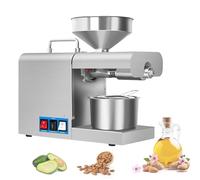 BOOZXCV Oil Press Extractor Machine, Cold, Hot Press Automatic Electric Oil Maker for Home Commercial, 820w Seeds Nuts Oil Expeller Press Mill, Stainless Steel Oil Maker