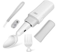 BOOZXCV Rechargeable Parkinson's Spoon For Hand Tremors, Intelligent Spoon Arthritis Aid Cutlery,Fixed Spoon And Fork,Adaptive Utensil For Essential Tremor And Parkinson's Disease