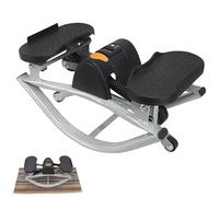 BOOZXCV Side to Side Stepper, Portable Stepping Machine with Digital Display for Legs, Glutes, Abs, Track Time Reps Calories, Home Gym Fitness Equipment