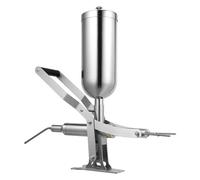 BOOZXCV Stainless Steel Donut Filler Machine, Churro Jam Filling Machine, 5L Manual Churro Maker Machine for Donuts and Cream Jam for Bakeries, Restaurants, Dessert Shops