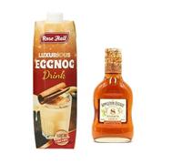 Boozy 1 Litre Eggnog Kit- Eggnog 1 1Litre & Alcohol (Appleton Estate 8 Rum 200ml)