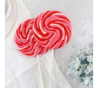 Boozy Cherry Amaretto Giant Lollipop, Made with Real Amaretto, Giant Swirly Lollipop, Cocktail Sweets For Stocking Fillers