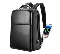 BOPAI Laptop Backpack Men for 15.6 inch Business Smart Professional Lightweight Backpack with USB Charging Office Commuter Computer Rucksack Executive Anti Theft Black, Black, 15.6", Laptop