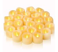BOPELMALLS 48 Pack LED Battery Tea Lights Candles,Battery Operated Flameless Fake Candles,for Wedding, Holiday Party Decoration,Warm White Light [Energy Class A]
