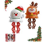 BOPELMALLS Dancing Ghost Clockwork Toy,Magic Interactive Crawling Toy for Halloween＆Christmas, Birthday Gifts,Stress Relief & Entertaining(for 3+ Years Old) (Christmas-2PC)