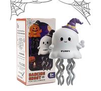 BOPELMALLS Dancing Ghost Clockwork Toy,Magic Interactive Crawling Toy for Halloween＆Christmas, Birthday Gifts,Stress Relief & Entertaining-White(for 3+ Years Old)