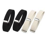 bopely 2 Pairs Elastic Armbands Anti-slip Shirt Sleeve Holders Adjustable Arm Shirt Garters Hold Up Sleeve Garters Elastic Armbands