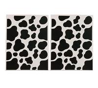 bopely 2 Pcs Cute Cow Stickers, Waterproof Vinyl Cow Print Stickers for Kids, Computer Stickers Farm Cow Decor Decals for Luggage, Album, Scrapbook