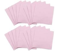 bopely 20 Pcs Jewelry Cleaning Cloth Double-sided Polishing Cloths Glasses Cleaning Cloths for Gold Silver and Platinum Jewelry Watch Coins