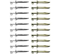 bopely 20pcs Tibetan Pendants Antique Dagger Charms for Jewelry Crafts Bookmark Making