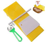 bopely 4 Pcs Gnocchi Board Set, Garganelli Board, Gnocchi Stripper and Scraper, Diy Spaghetti Macaroni Pasta Maker Kitchen Gadget