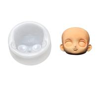 bopely Face Silicone Moule Handmade Polymer Clay Molds Sugarcraft Chocolate Mould Baking Tools