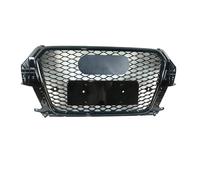BOPOKLXLXM For A&udi For Q3 2012-2015 Auto Grille Front Grill ABS Racing Grills Bumper Grilles Mesh Cover Iso9001 Car front & radiator grilles(Black emblem)