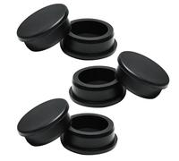 BOPOREAE 6Pcs 1-3/16"/31.3mm Rubber Plugs for Holes-T Type Silicone Stopper Black Hole Plugs Sink Cover, Round Snap-On Bottle Metal Tube Bore Furniture End Caps Inserts Waterproof