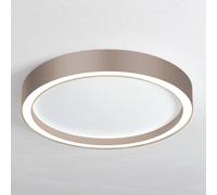 Bopp Aura LED ceiling light Ø 55cm white/taupe