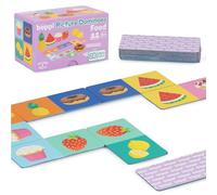 boppi Food Picture Dominoes Matching Game for Kids Age 3+