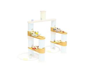 boppi Musical Extension Pack, Bamboo Marble Run Accessory for Kids 3+ with 6 Glass Marbles, STEM Toy