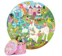 Boppi puzzles for 5+ year olds / 150 Piece Round Circle Fairies, Animals and Unicorn Jigsaw Puzzles for Kids Aged 5-8 Made with 100% Recycled Card -