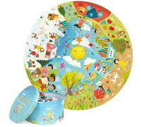 Boppi puzzles for 5+ year olds / 150 Piece Round Circle Jigsaw Puzzles for Kids Aged 5-8 Made with 100% Recycled Card - Seasons