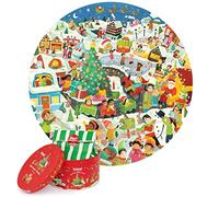 Boppi puzzles for Kids Age 5+, 150 Piece Round Circle Christmas Jigsaw Puzzles Made with 100% Recycled Card - Christmas