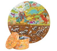 Kids Jigsaw Puzzles Round 150 Pieces boppi Recycled Card Puzzle Animals Space