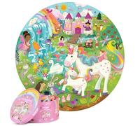 boppi Round Unicorn Jigsaw Puzzle for Kids Age 5+, 150 Pieces | Fantasy educational puzzle with magical creatures. Large 58cm design made from eco-friendly 100% recycled cardboard.