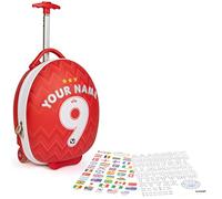 boppi Tiny Trekker Red Sports Football Cabin Suitcase - 17L Hard Shell Underseat Carry-On - EasyJet 45x36x20 Approved - Lightweight Luggage for Boys & Girls Women's Euro 2025