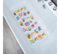 BOPPIE Non-Slip Bath Mat Shower Mats,Anti-Slip-Resistant Tub Mats Bathroom Mat XL Large Bath Mat 89 X 38 CM(Alphabet DWZM)